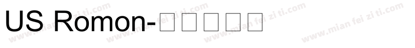 US Romon字体转换